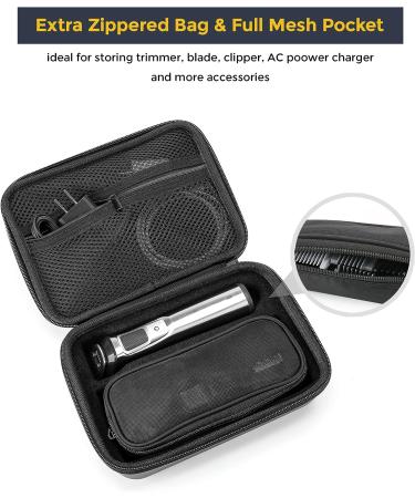 ProCase Hard Travel Case for Philips Norelco Multigroom Series 7000 - Black | Men's Electric Trimmer Shaver Father's Day Gift - Buy Online on GoSupps.com