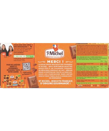 St Michel - Milk Chocolate Filled Patties - Palm Oil Free - 240g pack - Buy Online on GoSupps.com