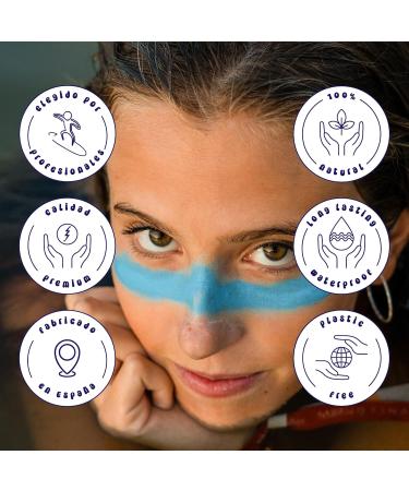 KISSLAND COSMETIC SL Barreltopia Surf Stick Sun Cream Face 50+ Zinc Blue Crayons Sun Cream Face SPF 50 Sunscreen Waterproof Eco Natural - Buy Online on GoSupps.com