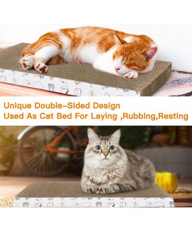 PatienceT Cat Scratcher Pad - Reversible Design for Durable Scratching - 4 Pack - Buy Online on GoSupps.com