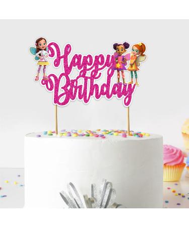 Seyal Buterbean Cafe Happy Birthday Cake Topper