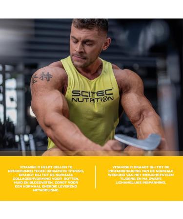 Scitec Nutrition VitaC 1100 Vitamin C with a high potency 1100 mg Supports the immune system collagen formation antioxidant protection 100 capsules - Buy Online on GoSupps.com