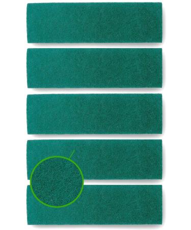 Turbo Mops Scrub Mop Pads - Pack of 5 Washable, 18-inch, Scouring and Scrubbing Replacement Attachments - Compatible with Bona, Rubbermaid and Libman Microfiber Mops