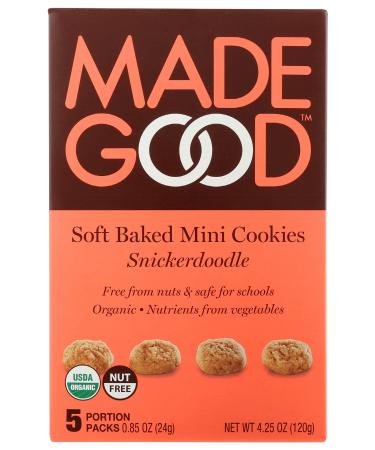 MADEGOOD Organic Soft Baked Mini Snickerdoodle Cookies, 4.25 OZ