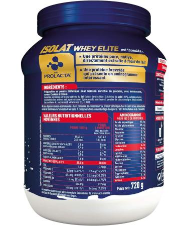 Pot Apurna Whey Elite Cookie and Cream Isolate 720g - Buy Online on GoSupps.com