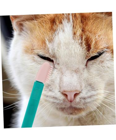 BESPORTBLE 2pcs Eye Gum Cleaner Dog Eye Cleaner Comb Pet Tear Marks Brush Kitten Cleaning Brush Cat Eye Comb Pp 10.00X3.20X1.00CM Assorted Color - Buy Online on GoSupps.com