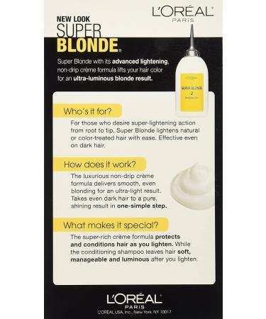 L'Oreal Paris Super Blonde Creme Lightening Kit 205 - Light Brown to Super Bleach Blonde - Buy Online on GoSupps.com