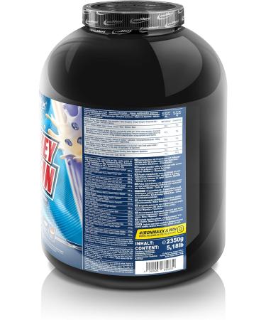 Ironmaxx 100% Whey Protein Powder - Blueberry Cheesecake 2.35kg | Low Sugar Water-Soluble Whey Protein | Shop Various Flavors Online - Buy Online on GoSupps.com