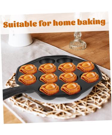 HOMSFOU Snail Pan Meat Balls Seafood Dish Crepe Pancake Pan Maker Skillet Poffertjes Pan Baking Plate Octopus Ball Pan Electric Griddles Escargot Grilling Plate Pie Iron Quail Eggs - Buy Online on GoSupps.com