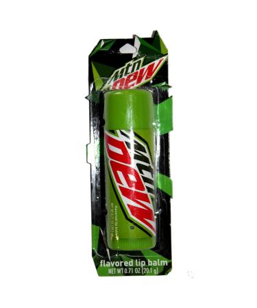 Taste Beauty (1) Stick Mountain Dew Soda Flavored Giant Lip Balm Tube - Gluten Free - 4.75 L x 1.5 diam. Net Wt. 0.71 oz
