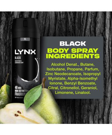 Lynx Black Bodyspray 200 ml x 5 pack - Buy Online on GoSupps.com