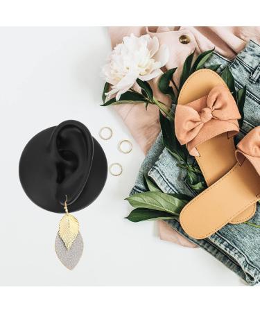 Beaupretty Medical Ear Model Presentation Stand - Silicone Jewelry Earring Holder 6.5x6.5cm - Food Quality Black - Buy Online on GoSupps.com