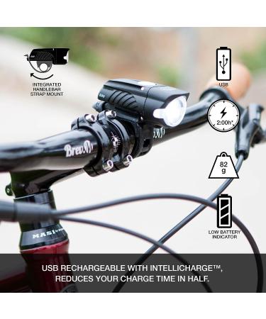 NiteRider Swift 500 & Vmax+ 150 Bike Light Combo Pack - USB Rechargeable LED Front & Rear Lights for Road Cycling Safety - Buy Online on GoSupps.com