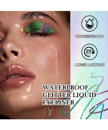  Lestpola Chameleon Liquid Eyeliner Glitter Metallic Shimmer Waterproof Durable Ultra Fine Tip Multi-Color Highly Pigmented Eyeshadow Makeup 03# Pink Purple Gold - Buy Online on GoSupps.com