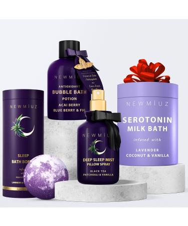 Deep Sleep Pillow Spray Natural Aromatherapy Mist for Sleep Relaxation Calming Stress Relief Patchouli Black Tea Vanilla Essential Oils Self Care Gift - Buy Online on GoSupps.com