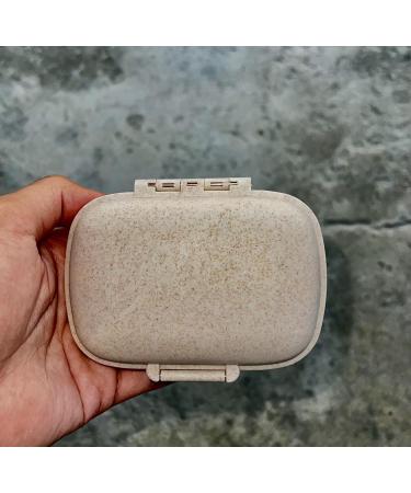 Travel Pill Organizer Case (Beige)