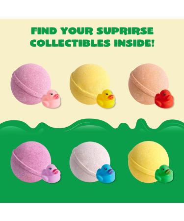 JOYIN Bath Bombs with Rubber Ducks Toy 6 Pack - Kids Bath Fizzies Set for Birthday & Christmas - Buy Online on GoSupps.com