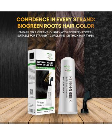 Ammonia-Free Herbal Hair Shampoo for Gray Coverage - Natural Black Hair Color & Nourishment - 150ml | Safe for Skin Ideal for Men & Women - Buy Online on GoSupps.com