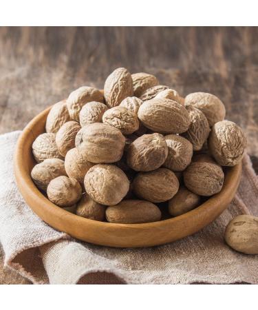 6 oz Spiced Whole Nutmeg Seeds - Perfect for Cooking, Seasoning, Grating, and Grinding in Coffee, Tea, and Hot Drinks - Buy Online on GoSupps.com