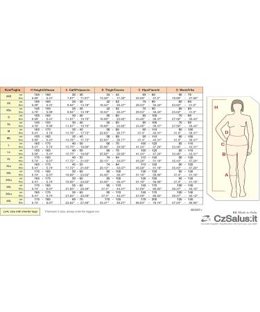 CzSalus Long Tights - Slimming Compression Leggings (18-21 mmHg) for Lipedema & Lymphedema - Black L - Buy Online on GoSupps.com