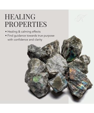 AAA Grade Rough Labradorite 10 Stone Bulk Bundle - Healing & Calming Energy for Rock Tumbling - Family Owned - Buy Online on GoSupps.com