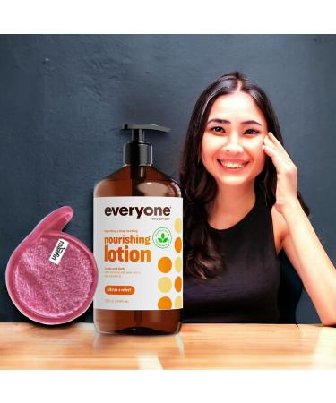 Buy Citrus Hydrating Body Lotion 32 Oz - Organic Citrus Mint Essential Oils Aloe Vera & Vitamin E | Gentle Cleansing Cloths | Pack of 4 - International Shipping Available - Buy Online on GoSupps.com