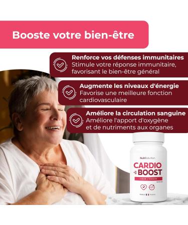 Cardio Boost: Natural Cardiovascular Support Formula - For Circulation Energy and Cardiac Wellness - 90 Capsules - Formulated by Doctors by NutriSolution (1) - Buy Online on GoSupps.com