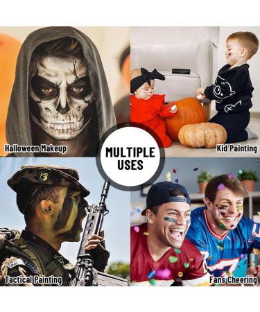 Eye Black Softball Sporting Eye Stick Football Colored Eye Black | Cream Sporting Face Paint for Baseball Softball Football Professional Halloween SFX Makeup Cosplay Pochy Black Eye Cream Green - Buy Online on GoSupps.com