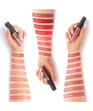 Luxvisage Ultra Matte Long-Lasting Liquid Lipstick Pin Up - Shade 25 Toffee - Buy Online on GoSupps.com