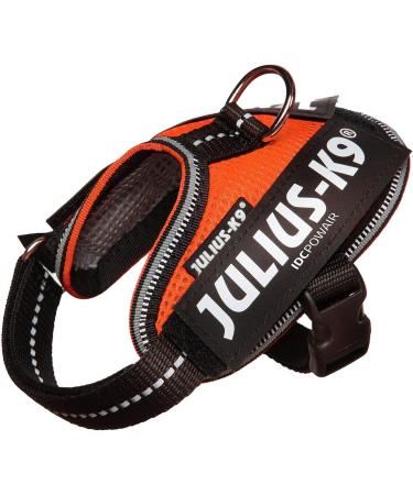 Julius-K9 IDC Powair Dog Harness 2XS/Baby 2 - Lightweight & Adjustable Orange | International Shipping Available - Buy Online on GoSupps.com