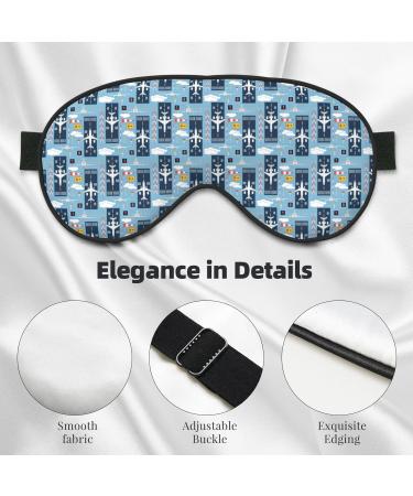 Buy Comfortable Airplanes & Aviation Signs Print Sleep Masks | Soft Eye Mask with Adjustable Strap for Travel & Home Use - Buy Online on GoSupps.com