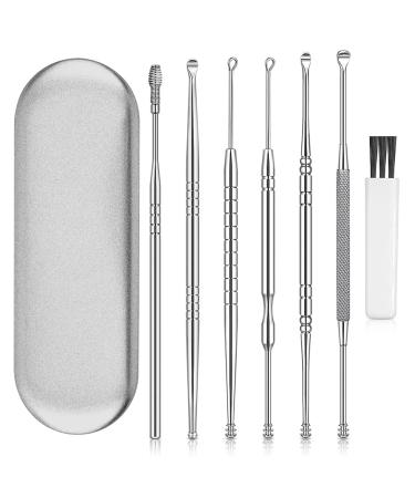 Ear Cleaner Set Earwax Remover Ear Cleaner for Adults 7 in 1 with a Cleaner Brush and Protective Padded Box (F) - Buy Online on GoSupps.com