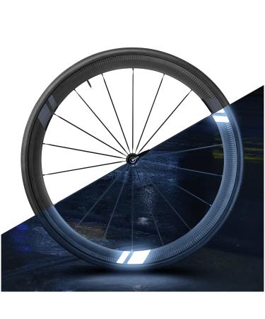 Luxshield bicycle reflectors sticker - flash arrow - 12 set for high profile bicycle rim - in addition to spoke reflectors - bicycle foil foil sticker reflective black - Buy Online on GoSupps.com