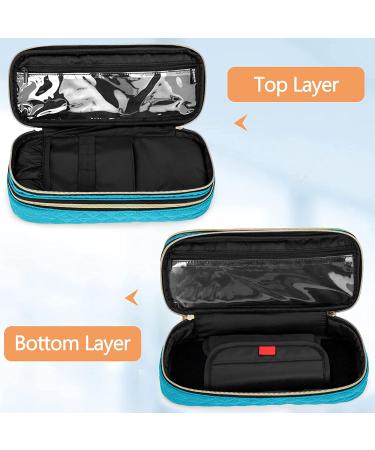 Damero Double Layer Stethoscope Case - Compatible with 3M Littmann/ADC/Omron Stethoscopes - Travel Bag for Nurse Accessories - Teal - Buy Online on GoSupps.com