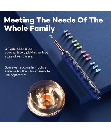 1000W Pixel Ear Cleaner with Camera Intelligent Visual Ear Picking Stick Tweezers/Ear Removal Dual-mode Ear Wax Removal with 12 Ear Spoons Omni-Direction Tweezer Real-Time Remote Video - Buy Online on GoSupps.com