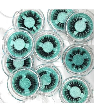 BEAUTY4YOU 100% Siberian 3D Mink Fur Eyelashes - Handmade, Natural Daily Wear, Cruelty-Free False Eyelashes - Wholesale Pack of 10 Styles - Buy Online on GoSupps.com