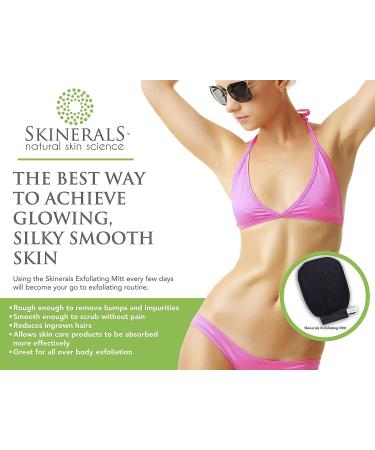 Skinerals Premium Exfoliator Mitt for Smooth Skin and Self Tanner Prep - Buy Online on GoSupps.com