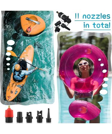 Treela Inflatable SUP Pump Adapter with 9 Air Valve Nozzles - Black/Red/Gold - Buy Online on GoSupps.com
