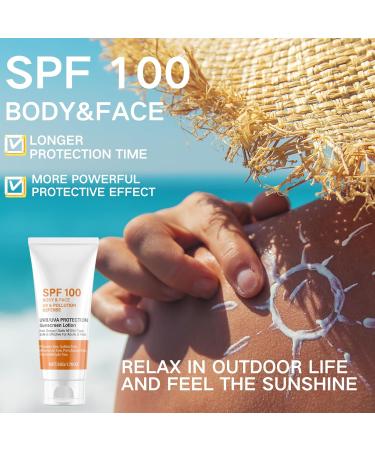 Sunscreen Spf 100 - Face Sunscreen - Waterproof Moisturiser with Spf 100 - UVB/UVA Protection Sun Cream - Factor 100 Sun Cream anti Wrinkle Prevent Sunburn&Taning 50g - Buy Online on GoSupps.com