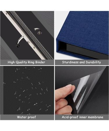 Zesthouse Self Adhesive Photo Album with 60 Pages | Scrapbook 3 Ring Binder | Holds Various Photo Sizes | Magnetic Picture Book with Writing Space | Ideal for Family, Wedding, Baby | Includes Metallic Pen - Buy Online on GoSupps.com