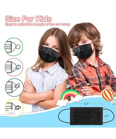 Kids Disposable Face Masks - 100 Pack for Boys & Girls | Safe & Comfortable Protection - Buy Online on GoSupps.com