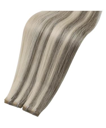 Moresoo Virgin Real Hair Tape Extensions - Invisible Seamless 35cm 5 Pieces Black to Blonde Remy Quality - Buy Online on GoSupps.com