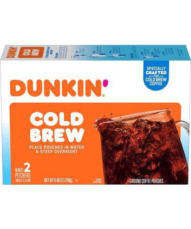Dunkin' Cold Brew Ground Coffee Packs 8.46 oz - Pack of 6 - Buy Online on GoSupps.com