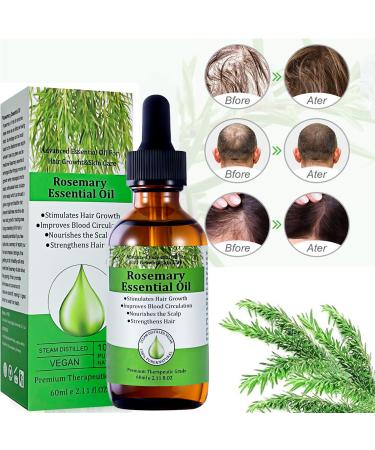 100% Pure Organic Rosemary Oil for Hair Growth | Strengthen Curly & Damaged Hair | 60ML - Buy Online on GoSupps.com