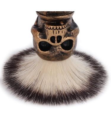 Premium Skeletal Gold Manual Shaving Brush for Men - Perfect for Shaving Cream & Grooming - Buy Online on GoSupps.com
