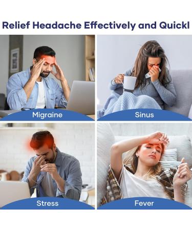 Migraine Relief Cap - Cooling Gel Hat for Headaches Tension & Puffy Eyes | Instant Natural Relief Head Wrap - Buy Online on GoSupps.com