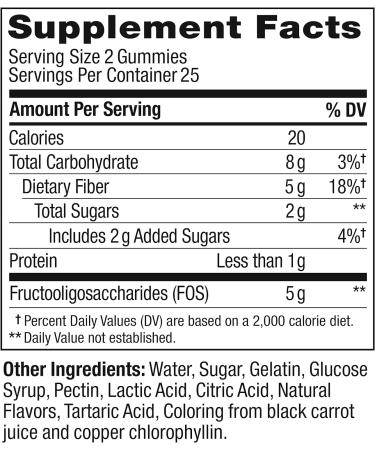 OLLY Fiber Gummy Rings 5g Prebiotic Fiber FOS (Fructo-oligosaccharides) Digestive Support Berry Melon 50ct - Buy Online on GoSupps.com