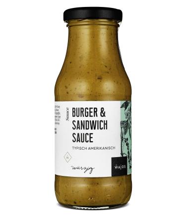 faces WAJOS Burger & Sandwich Sauce 245ml Burger sauce Grill sauce BBQ Sauce ideal for grilling cooking and refining Sauce for meat