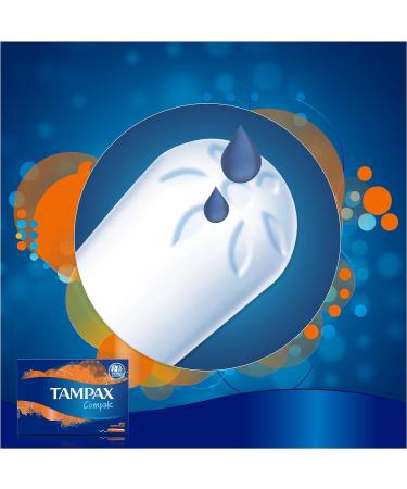 Tampax Compak Super+ Tampons with Applicator 18x - Leak Protection Discreet Feel Clean | Shop Internationally - Buy Online on GoSupps.com