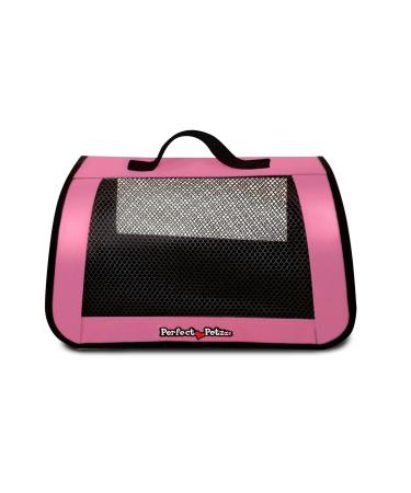 Perfect Petzzz Tote for Lifelike Stuffed Interactive Pet Dogs and Cats, Nylon and Mesh Toy Carrier for Pet Animals, Zippered Carrying Case Accessory (Pink) Accessories Pink